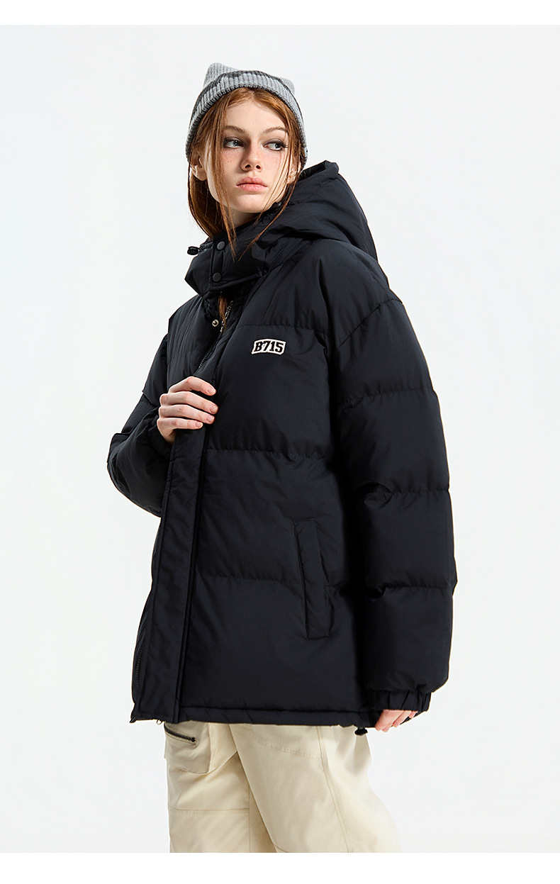 Giacca in cotone con cappuccio tinta unita 2025, giacca invernale in cotone ampia e spessa, cappello staccabile, giacca in cotone e giacca calda_voghion.com