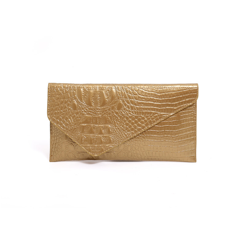 Moda de color sólido alta textura bolsa de cena de mujer nuevo otoño cocodrilo temperamento casual bolsa de mano versátil