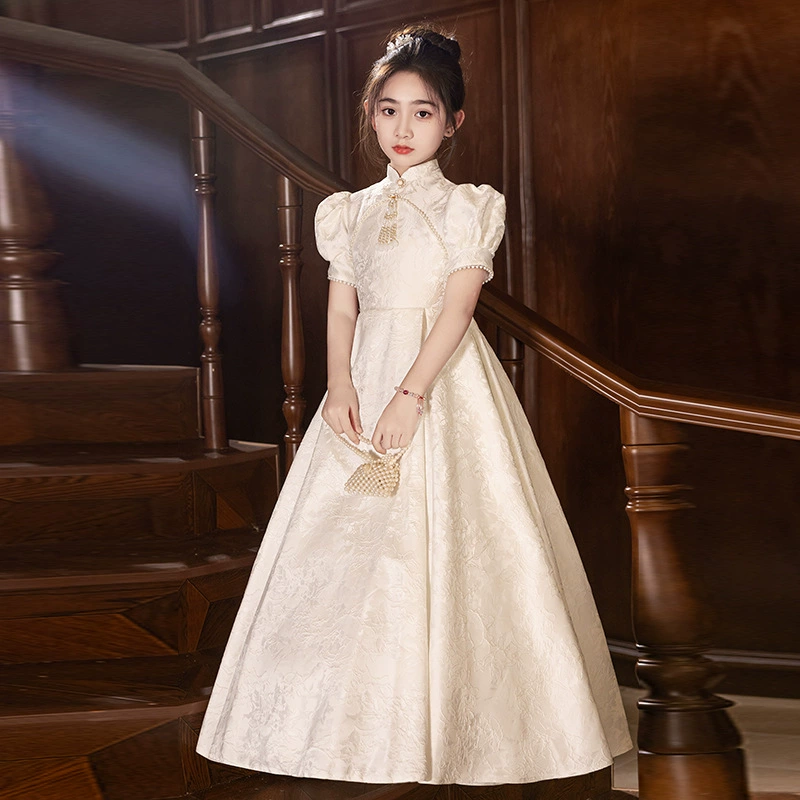 Темпераментная девушка cheongsam в китайском стиле детский день рождения платье принцессы юбка новая китайская модель подиума