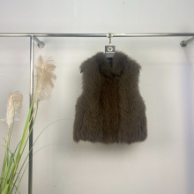 海宁秋冬高端女装狐狸毛气质高奢皮草马甲高级感秋冬保暖外套E021