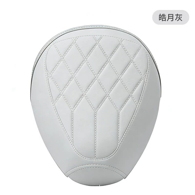 Waterproof, sun-proof, thickened leather Electric car cushion - moonlight-gray-water-drop-embossing-front-seat-cover