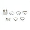 Fashionable accessory, metal set, ring, European style