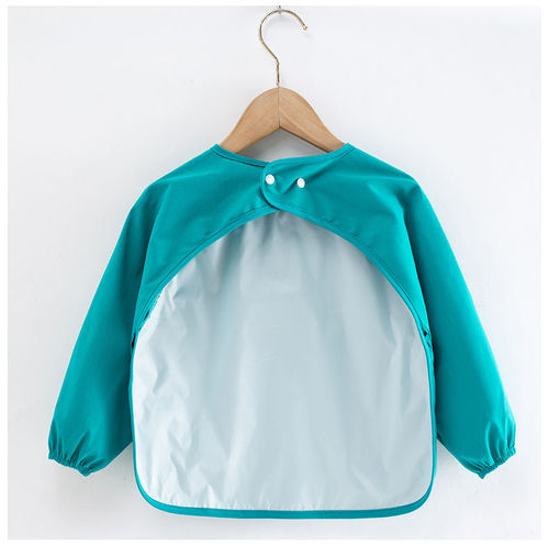 Baby smock, autumn and winter children's long-sleeved waterproof reverse dressing baby eating bib for boys and girls to wear anti-dirty apron