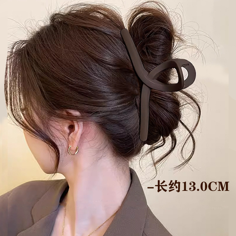 卡通饼干抓夹女高级感2025新款后脑勺鲨鱼夹爱心发夹气质盘发头饰|undefined