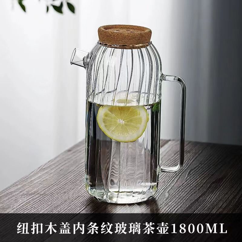 vidrio resistente al calor de alto silicio de silicio de alta capacidad hervidor de agua caliente y fría resistente a altas temperaturas jar de jugo de frutas de alto valor facial taza de agua fría de té