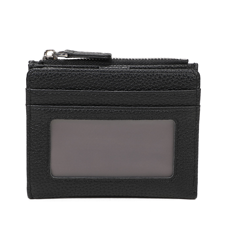 Amazon explosión multifuncional damas corta multi tarjeta bolsa de tarjeta pu bolsa de cremallera billetera personalizada transfronteriza