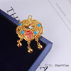 Pendant, metal small bell with accessories suitable for men and women, chain for key bag , new collection, longevity lock
