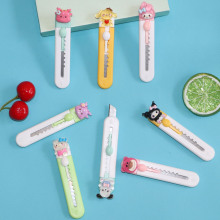 卡通迷你美工刀学生手账用裁纸刀文具手工刀拆快递小刀壁纸刀批发