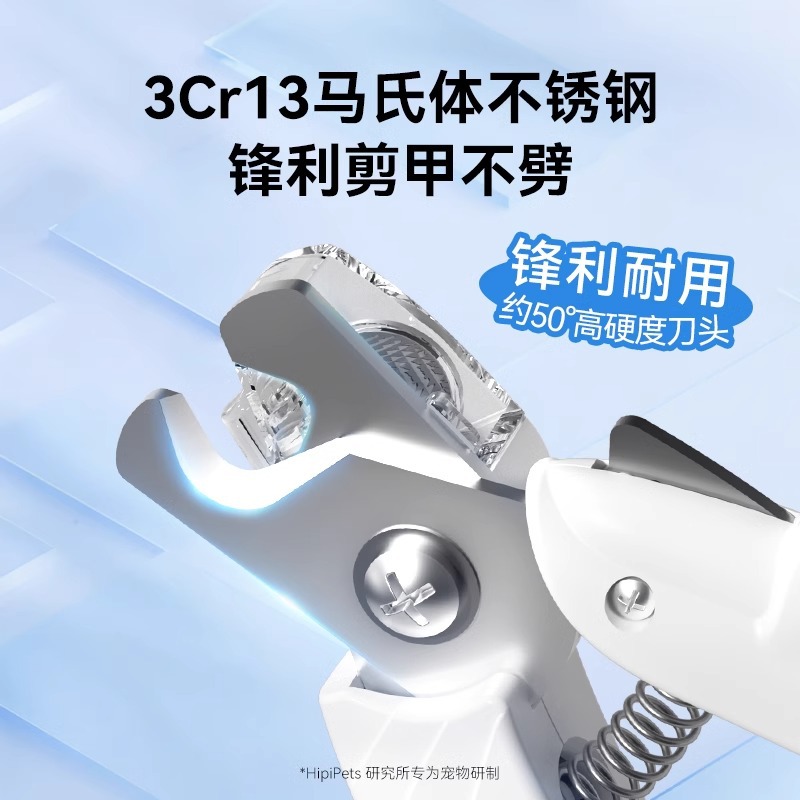 Perro especial pequeño cocodrilo LED luminoso acero inoxidable manijas cortadoras de uñas gatos limpieza cosmética artículos para mascotas