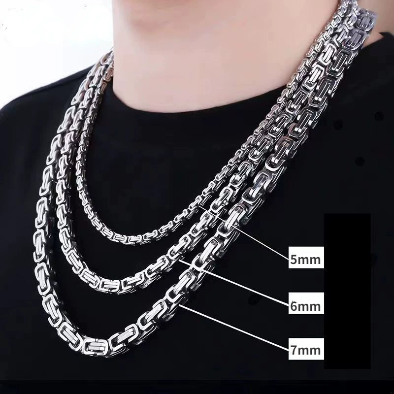 Хип-хоп для мальчиков, европейская и американская мода, невыцветающая императорская цепочка, уличное ожерелье из титановой стали, браслет, универсальные модные брендовые аксессуары