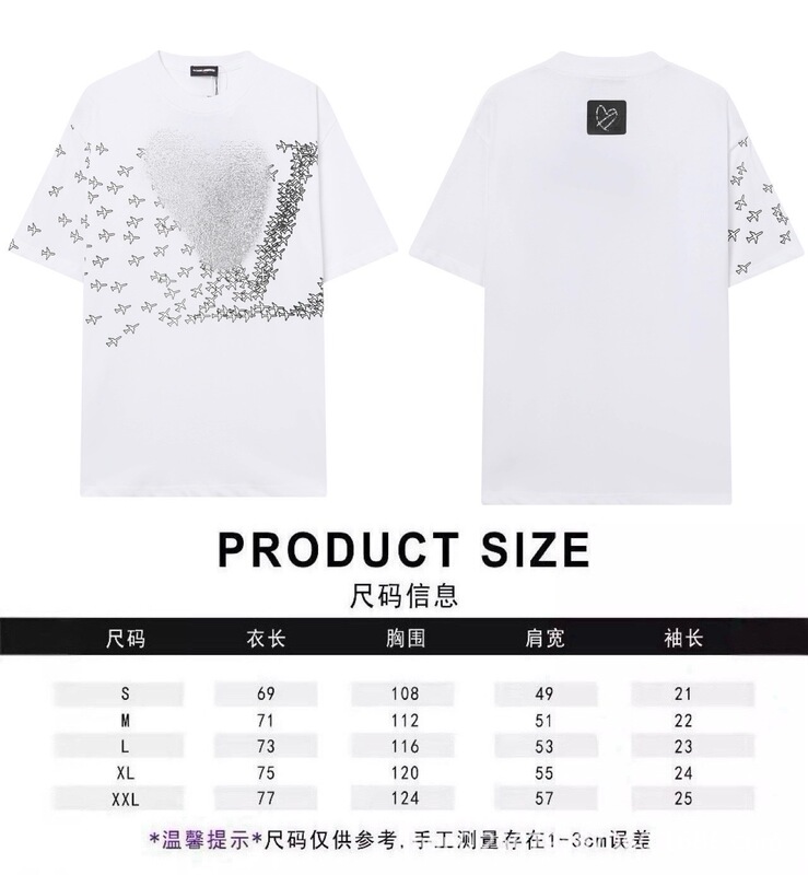 跨境25ss驴家高品质刺绣logo宽松纯棉短袖男女款休闲时尚百搭T恤|undefined
