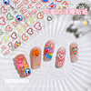 Nail stickers, line fake nails, three dimensional sticker for nails, internet celebrity, with little bears, flowered