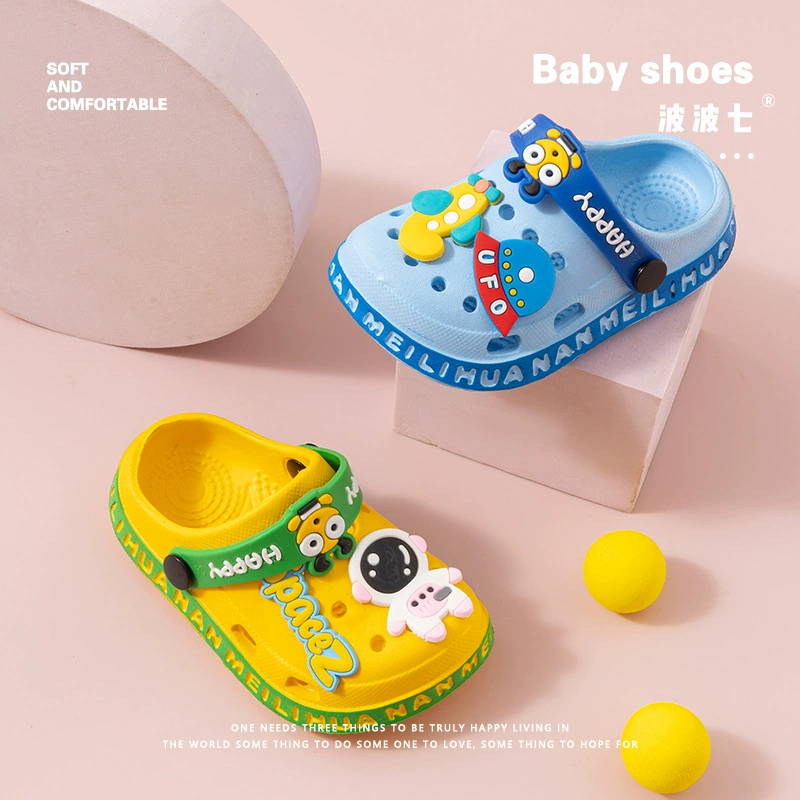 Суперлегкие нескользящие тапочки BoBo7 для детей и взрослых, мягкая подошва, рисунок SpaceZ Cartoon