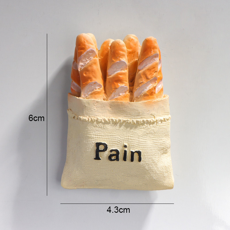 创意3D冰箱贴北欧ins装饰定制立体美食吸铁石仿真食物磁性贴批发|undefined