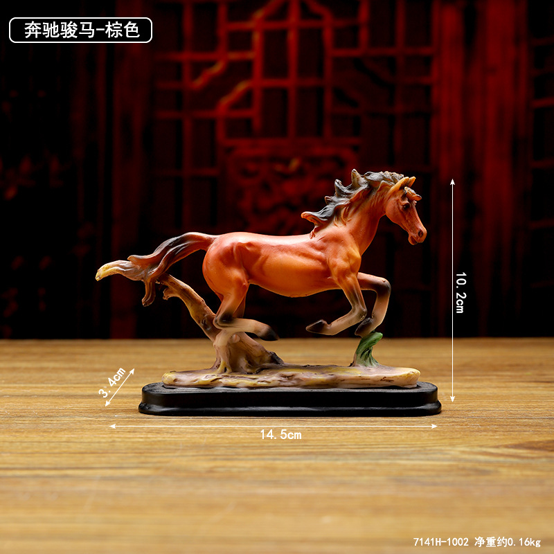 Horse to Success Ornaments Immediate Wealth Resin Crafts Home Living Room Entrance Wine Cabinet Office Decorations
