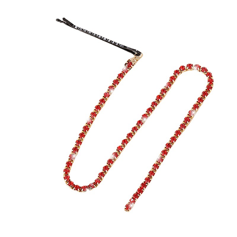 Accesorios para el cabello transfronterizos europeos y americanos color rhinestone borla horquilla negro palabra clip exagerado tocado Accesorios al por mayor