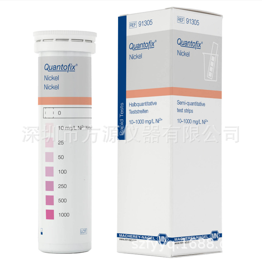 德国产镍测试条91305镍含量快速测试纸0-1000mg/L工业废水检测用