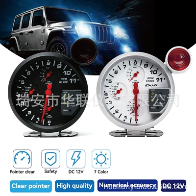 Dördü-birində avtomobil modifikasiya ölçer: rpm, su, yağ temperaturu, yağ təzyiqi