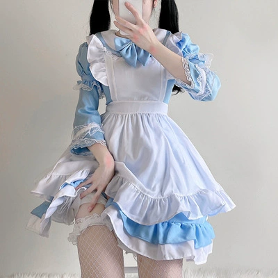 Фуксия маленький костюм принцессы, стиль Lolita, с коротким рукавом