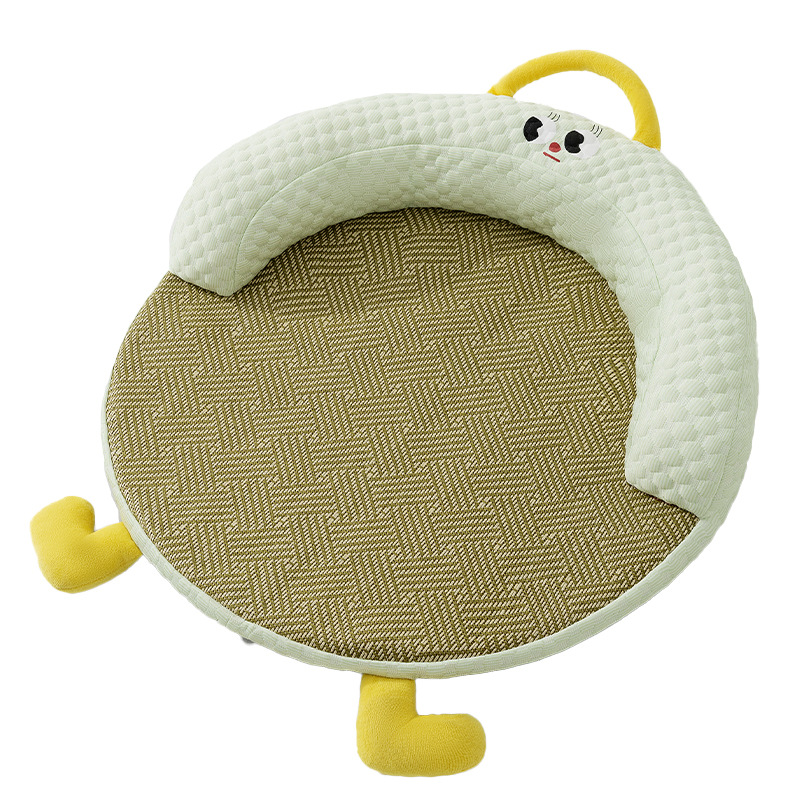 Gatos primavera y verano, ojos grandes redondos, lindas esteras de ratán, mantas frescas y refrescantes, perreras, productos para mascotas