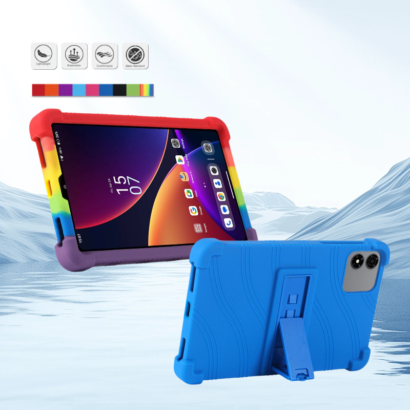 Suitable for FPD CP08-J1 tablet silicone protective case 8.4inch soft silicone anti-drop stand cover Suitable for FPD CP08-J1 tablet silicone protective case 8.4inch soft silicone anti-drop stand cover