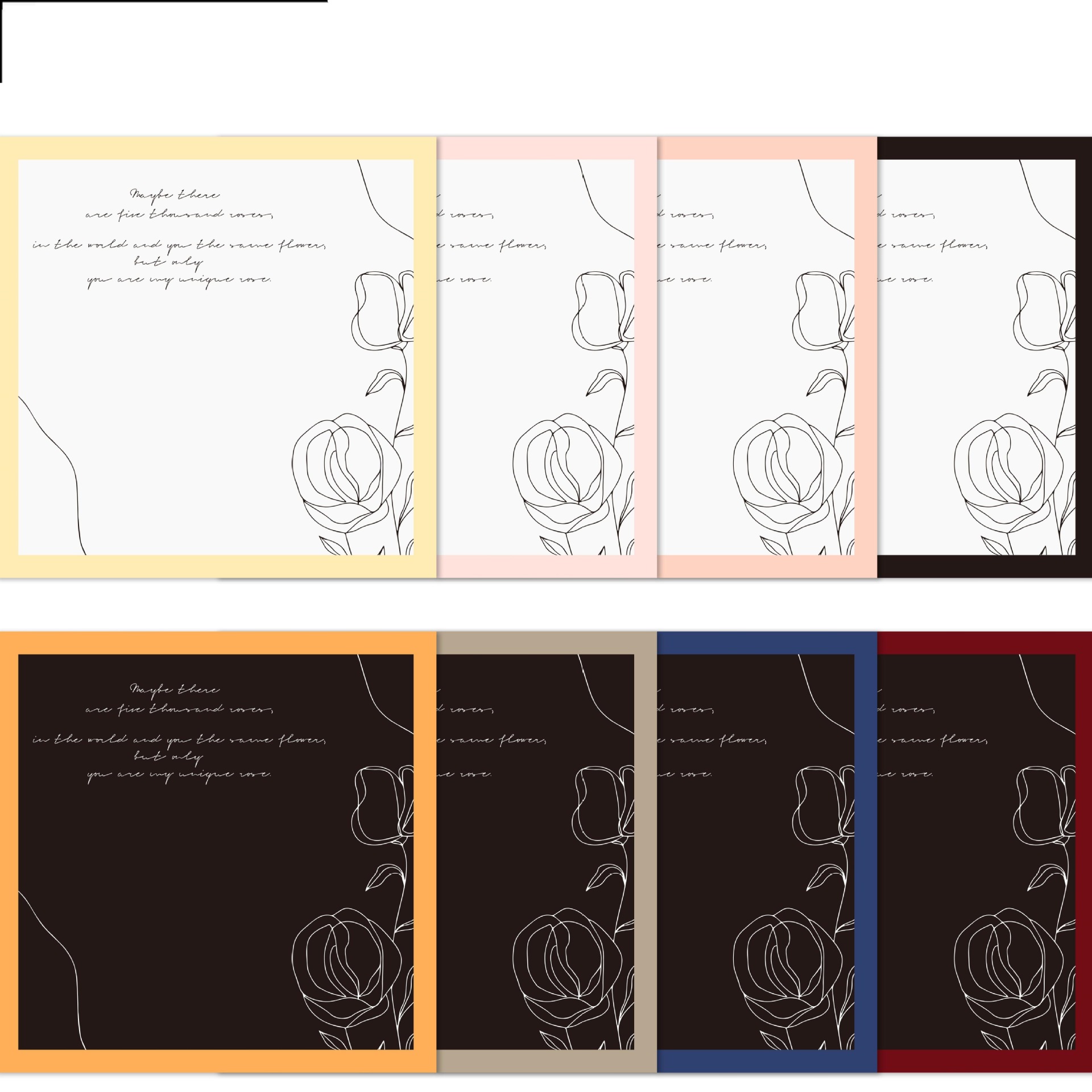 Fábrica de fiestas de flores transfronterizas patrón de rosas flor embalaje de flores de color bordes ramo de flores papel de envoltura florista papel de envoltura