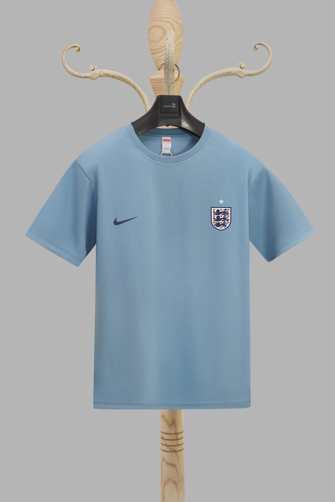 2024 Copa de Europa Inglaterra camiseta estampada en 3D deportes para hombres deportes suelta transpirable manga corta con cuello redondo camiseta