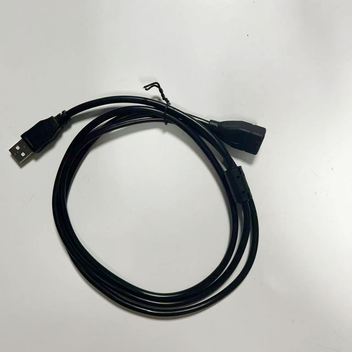 Impresora de computadora macho a hembra USB extensión con cable de datos de anillo magnético cable de extensión de transmisión de alta velocidad USB 2.0 de cobre completo