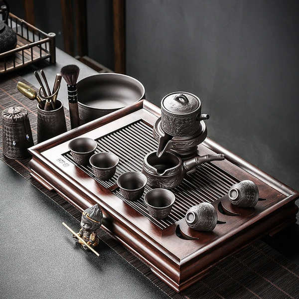 Automatic peach tea set, glass holder