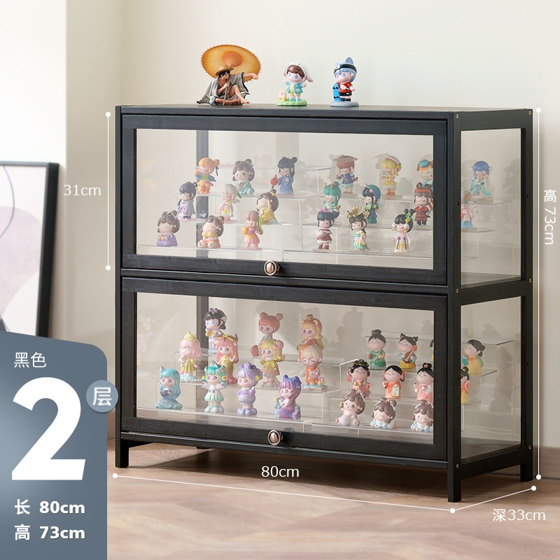 手作りディスプレイキャビネット模造ガラス透明防塵ディスプレイキャビネットレゴおもちゃアクリルディスプレイキャビネットスモークキャビネット化粧品|undefined