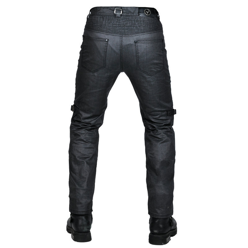 Volero motocicleta jeans hombres casual retro casual motocicleta recta pantalones de montar a campo traviesa resistente a la caída