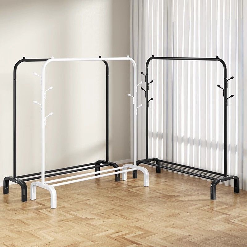 Perchero de secado plegable de pie para uso doméstico dormitorio balcón interior colgar ropa de forma sencilla