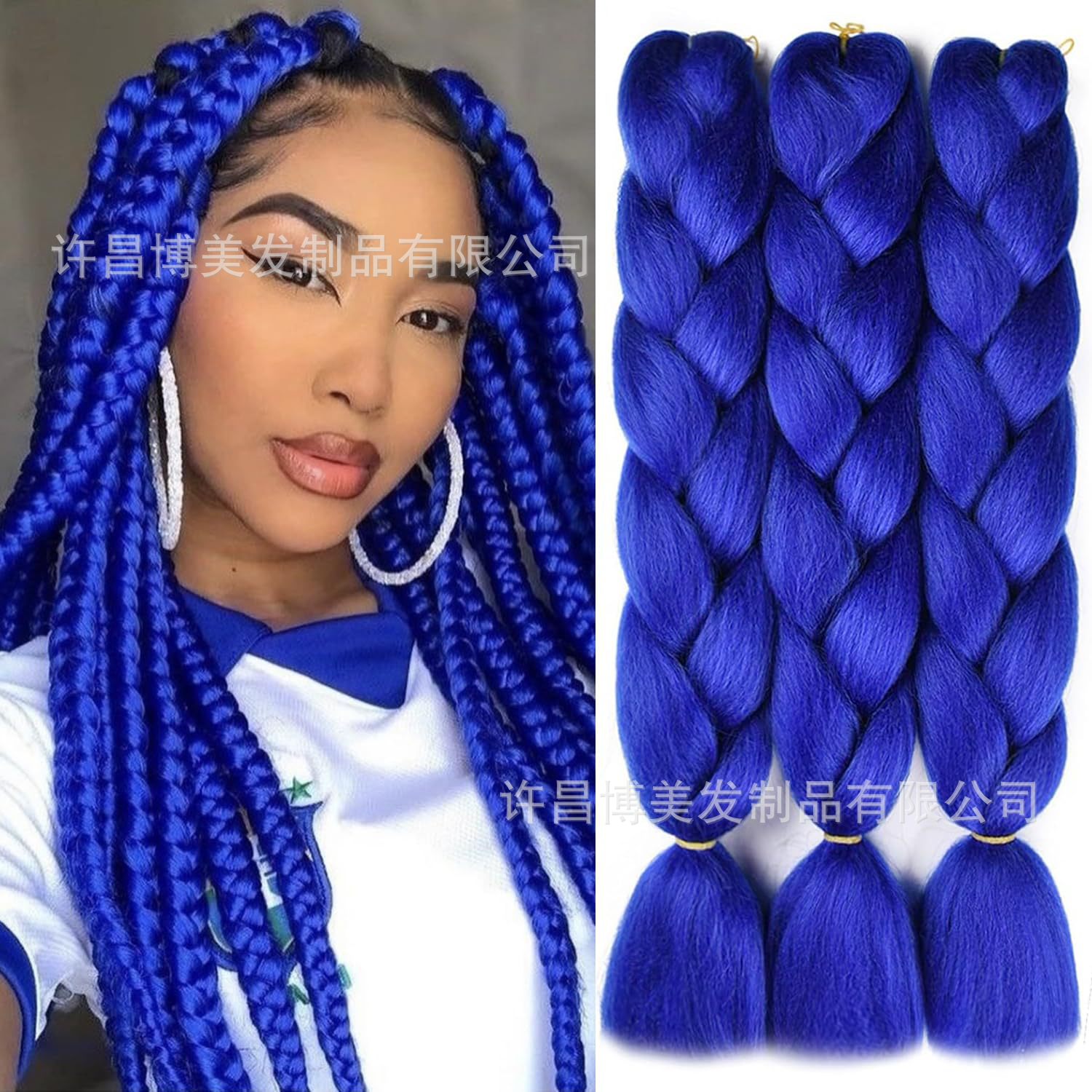 Comercio exterior transfronterizo africano sucio trenza peluca gradiente color alta temperatura fibra química gran trenza fabricante en stock europeo y americano trenza al por mayor