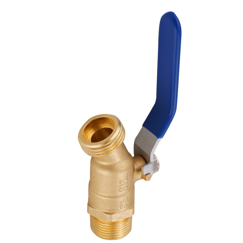 Cross-border brass ball valve 3/4 GHT X 3/4 NPT garden hose threaded faucet switch undefined
