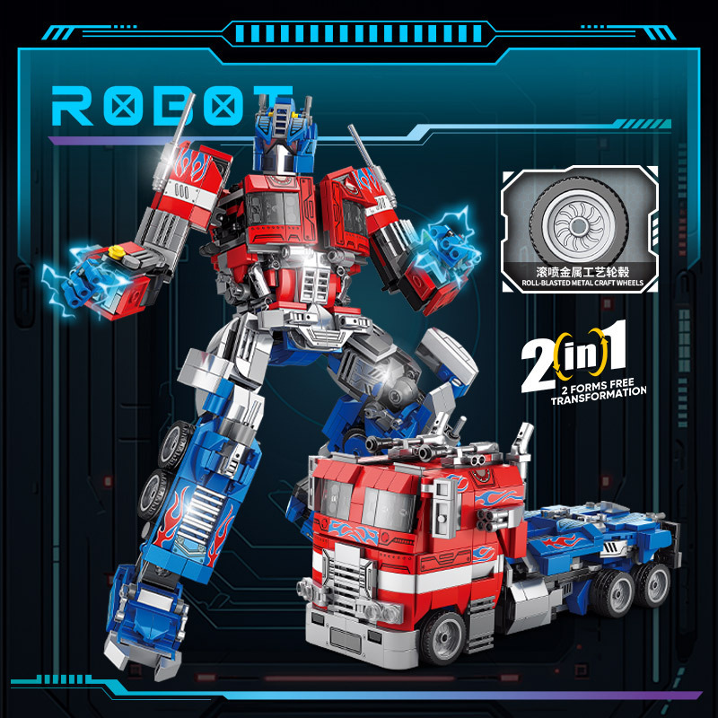 레고 8840 소년 말벌 변형 로봇 빌딩 블록 자동차 모델 옵티머스 메카 어린이 교육 완구와 호환