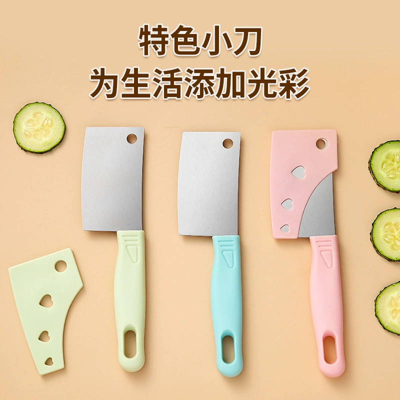 Интернет-красный мини-кухонный нож портативный бытовой нож из нержавеющей стали фруктовый нож для пищевых продуктов pp ручка для детей