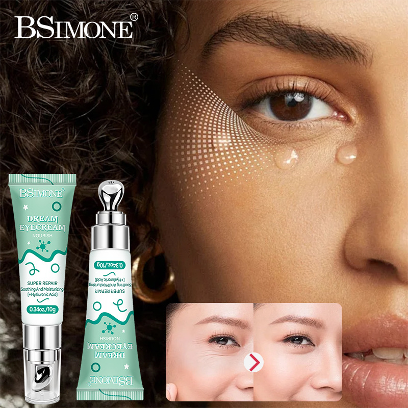 Crema de ojos antiarrugas, hidratante, masaje, refrescante, cuidado de ojeras, iluminadora