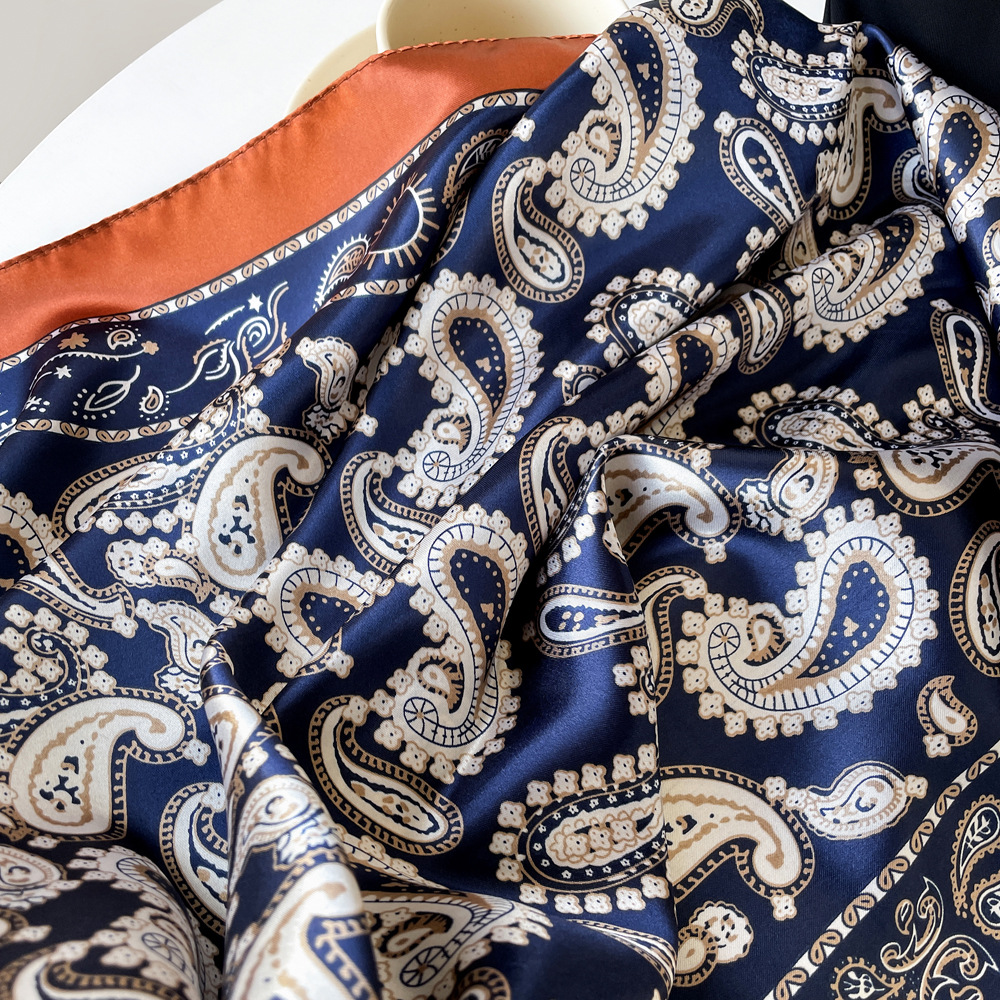 Women's Elegant Simple Style Geometric Solid Color Polyester Silk Scarf display picture 19