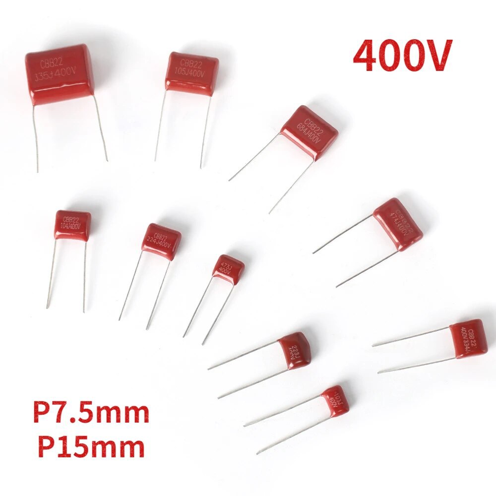 cbb薄膜电容10nf~470nf聚丙烯贴片电容器100v/400v共50只电子套件