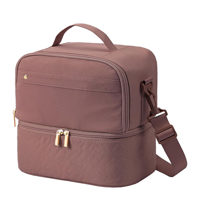 Nueva bolsa de almuerzo para mujer, bolsa de almuerzo, caja de almuerzo aislada con correa de hombro ajustable, bolsa refrigerada para almuerzo a prueba de fugas