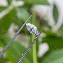 5A级白色锆石马眼裸石 高碳钻diy美甲 梧州宝石现货批发珠宝