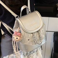 休闲百搭小众女式双肩包2025新款精致迷你小书包出游旅行包后背包
