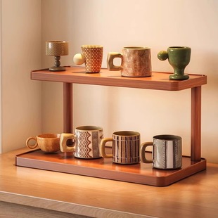 Desktop Cup Holder, Table Storage Rack, Simple Household Small Cup Display, Dining Table Countertop Multi-Layer Organizing and Storage Rack