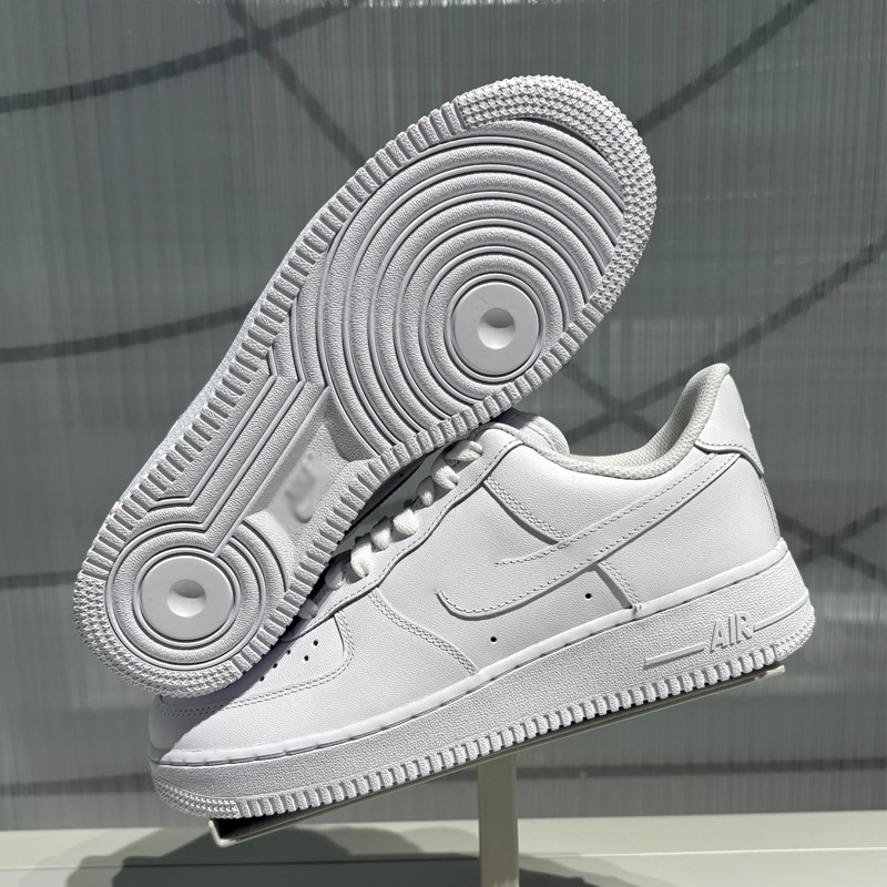 Zapatos Pitian AF1 Fuerza Aérea No. 1 zapatos blancos bajos, zapatos blancos casuales para hombres y mujeres. image 4
