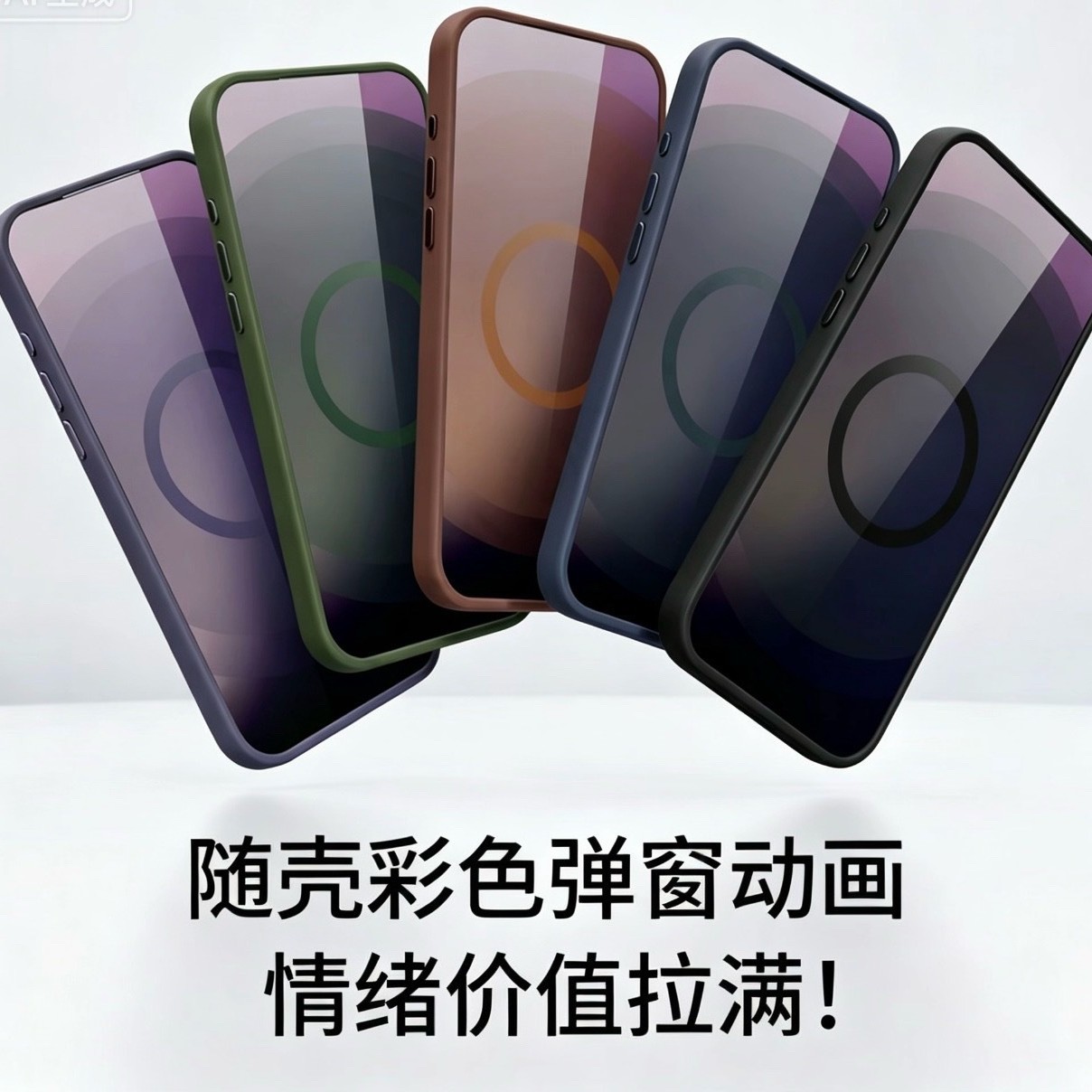 彩色彈窗動畫適用蘋果17promax官方編織紋手機殼iphone17科技布 2