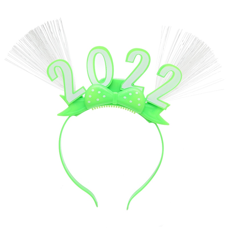 跨境新款时尚新年2023发光发箍创意塑料夜光头饰派对发光玩具批发详情10