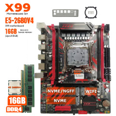 X99G G658 コンボ NVMeXEON E5 2680V4 DDR4 2*8G=16G REG RAM