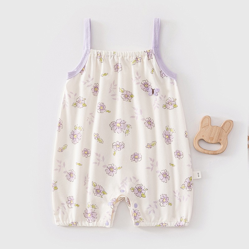 Purple overall flower-shaped
