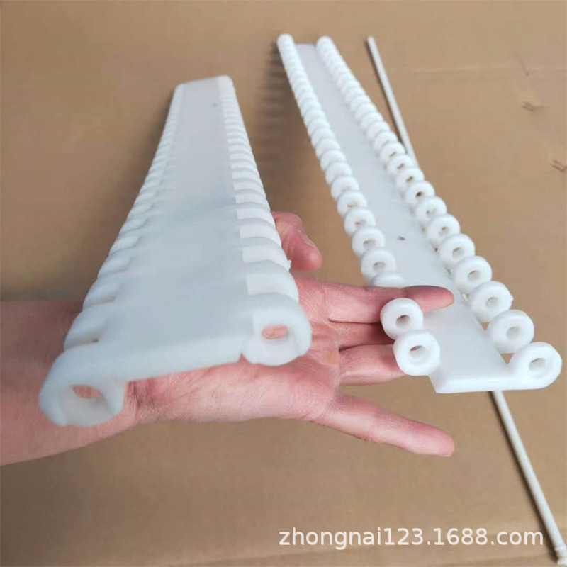 屠宰输送分割链板食品传送链果蔬清洗挡板链板传送带塑料屠宰链板