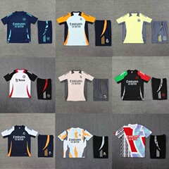 サッカー服アーセナルパリユヴェントレーニング服H馬M城ACアヤックスフロントスポーツ半袖スーツ